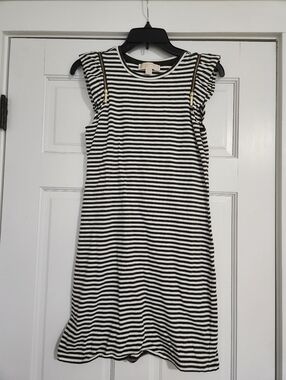 💕✨️Michael Kors Green Stripe T Shirt Dress XS
